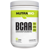 NutraBio BCAA 5000 Powder - Fermented Branched Chain Amino Acids for Muscle Growth & Recovery - Natural Flavors, Sweeteners, and Coloring, Vegan, Gluten Free - Unflavored