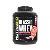 NutraBio Classic Whey Protein Powder - No Fillers, Artificial Colors, Preservatives - Low Glycemic Index - Strawberry Shortcake